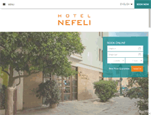 Tablet Screenshot of hotel-nefeli.com